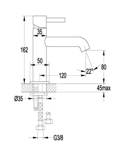 Смеситель для раковины Grocenberg GB2099MG