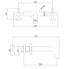 Смеситель для раковины Abber Wasser Kreis AF81121RG
