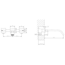 Смеситель для раковины Abber Wasserfall AF8612B