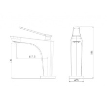 Смеситель для раковины Abber Zeitlos AF8909RG