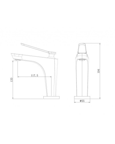 Смеситель для раковины Abber Zeitlos AF8909RG