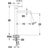 Смеситель для раковины Grocenberg GB3029NK