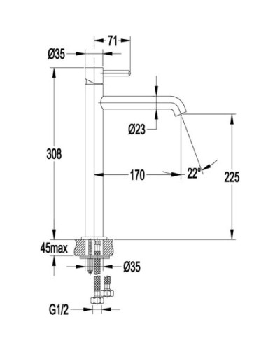 Смеситель для раковины Grocenberg GB3029MG