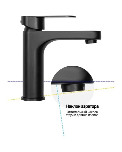 Смеситель для раковины Grocenberg GB1011BL