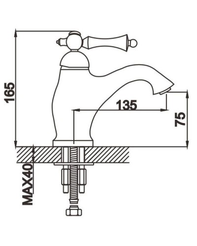 Смеситель для раковины Rose R0101