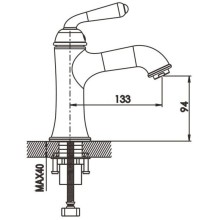 Смеситель для раковины Rose R0201H
