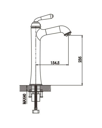 Смеситель для раковины Rose R0211E