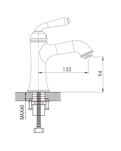 Смеситель для раковины Rose R0201Q