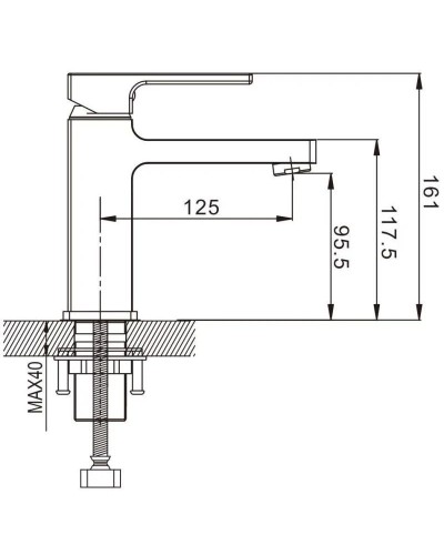 Смеситель для раковины Rose R1001-1