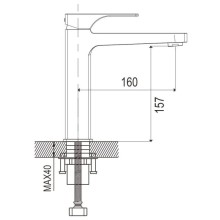 Смеситель для раковины Rose R1001H