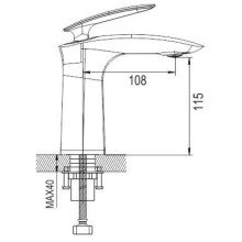 Смеситель для раковины Rose R1101H