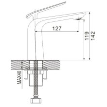 Смеситель для раковины Rose R1301