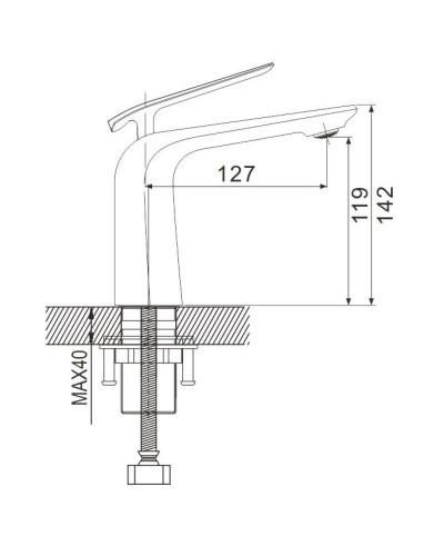 Смеситель для раковины Rose R1301