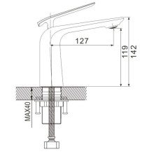Смеситель для раковины Rose R1301H