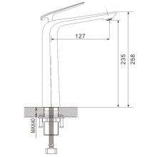 Смеситель для раковины Rose R1311F