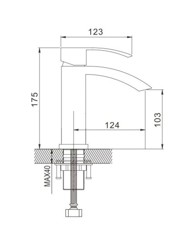 Смеситель для раковины Rose R1501F