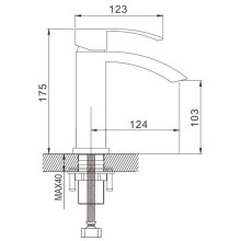 Смеситель для раковины Rose R1501T