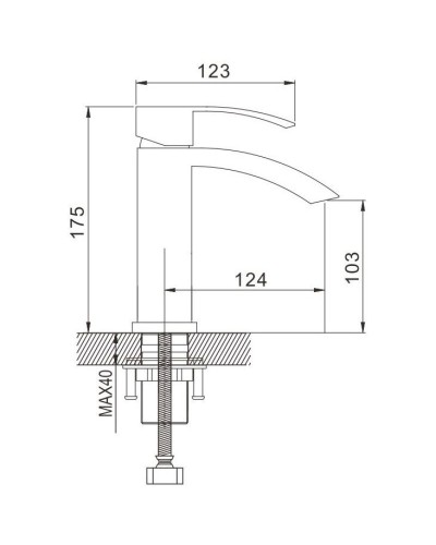 Смеситель для раковины Rose R1501T