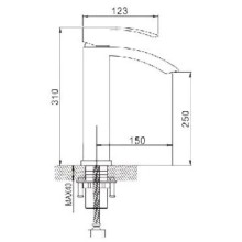 Смеситель для раковины Rose R1511F