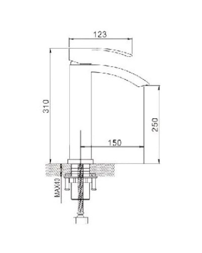 Смеситель для раковины Rose R1511F