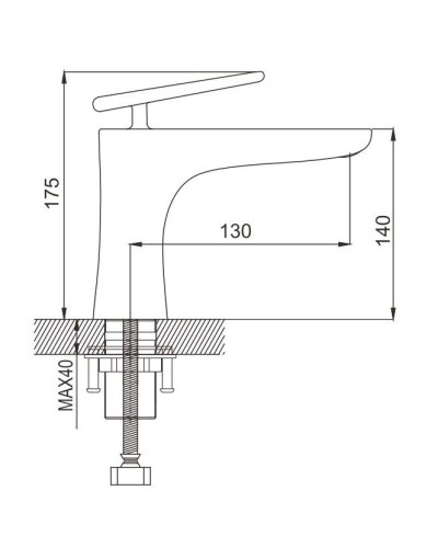 Смеситель для раковины Rose R1601F