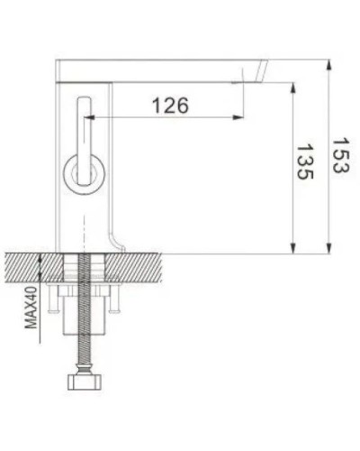 Смеситель для раковины Rose R1801