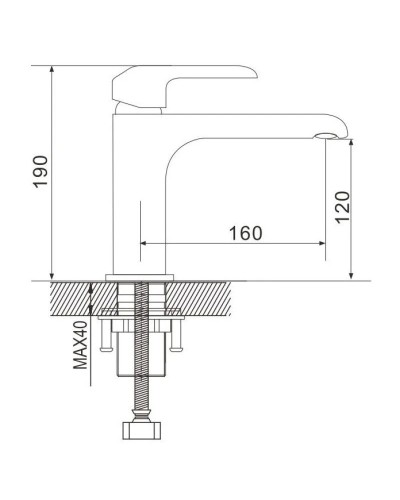 Смеситель для раковины Rose R2101F-1