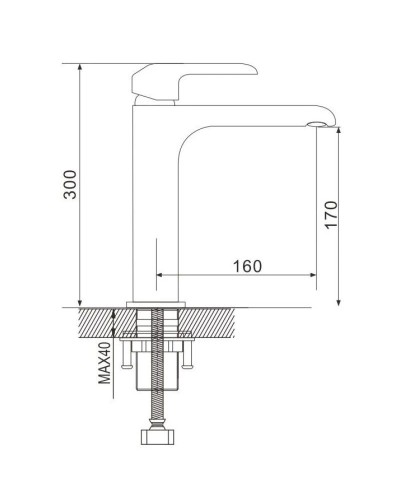 Смеситель для раковины Rose R2111F