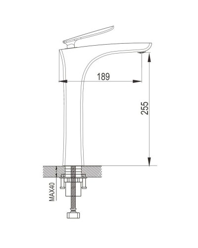 Смеситель для раковины Rose R2711F