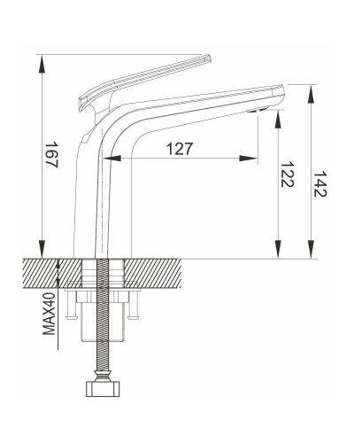 Смеситель для раковины Rose R3901F
