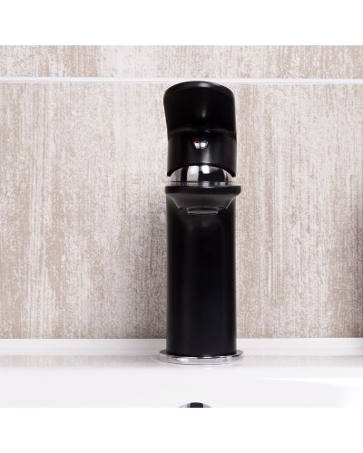 Смеситель для раковины WasserKRAFT Elbе 7403 Черный матовый Хром