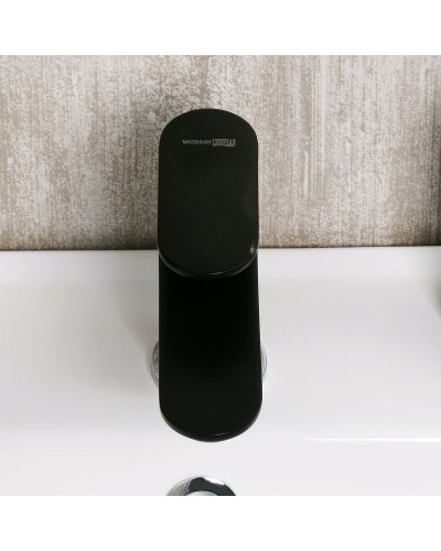 Смеситель для раковины WasserKRAFT Elbе 7403 Черный матовый Хром
