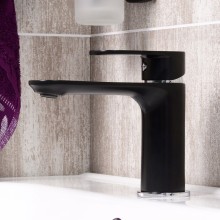 Смеситель для раковины WasserKRAFT Elbе 7403 Черный матовый Хром