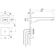 Смеситель для раковины бесконтактный Timo Torne 4373/00SM