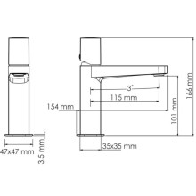 Смеситель для раковины WasserKRAFT Saale 9503