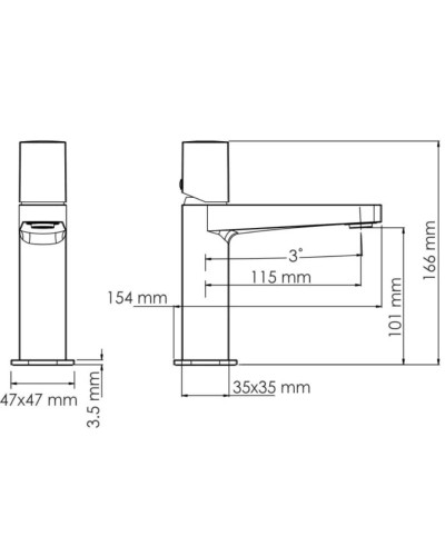 Смеситель для раковины WasserKRAFT Saale 9503