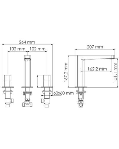 Смеситель для раковины WasserKRAFT Saale 9535