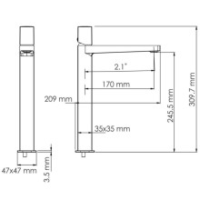 Смеситель для раковины WasserKRAFT Saale 9503H