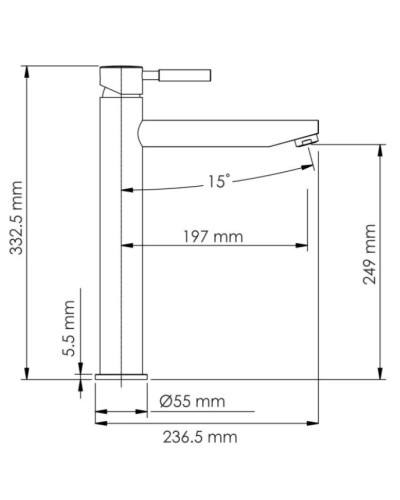 Смеситель для раковины WasserKRAFT Gollach 3303H