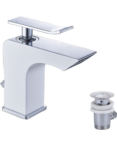 Смеситель для раковины Lemark Contest LM5806CW Хром Белый