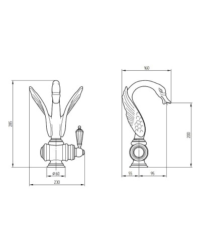 Смеситель для раковины Migliore Luxor 26941 Золото