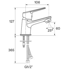 Смеситель для раковины Santek Венга WH5A02003C001
