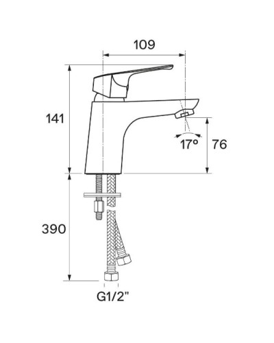 Смеситель для раковины Santek Форт WH5A02004C001