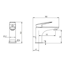 Смеситель для раковины Migliore Laguna 26077 Хром