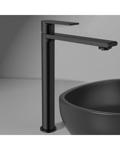 Смеситель для раковины без донного клапана Vincea Vogue VBF-1V2MB