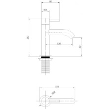 Смеситель для раковины Abber Wasser Kreis AF8110RG