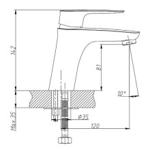 Смеситель для раковины Orange Mari M07-021cr Хром