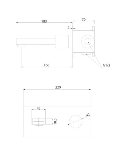 Смеситель для раковины CoolStart Abber Rund AF8712B