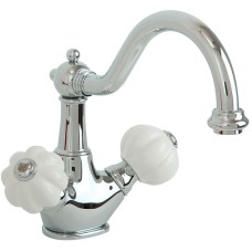 Смеситель для раковины Migliore Olivia 19008 Хром Белый