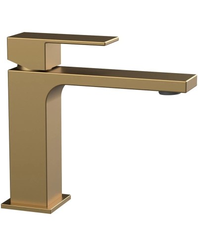 Смеситель для раковины без донного клапана Vincea Cube VBF-1C01BG